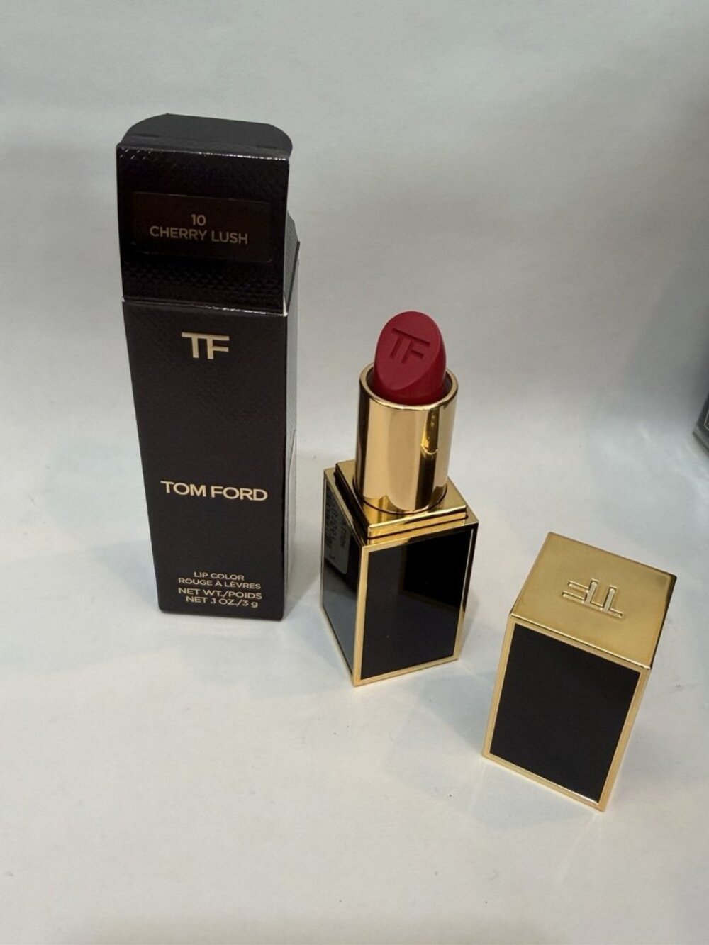 10 Cherry Lush, Tom Ford Lip Color Rouge A Levres, Full Size 0.1oz/3g,New In Box